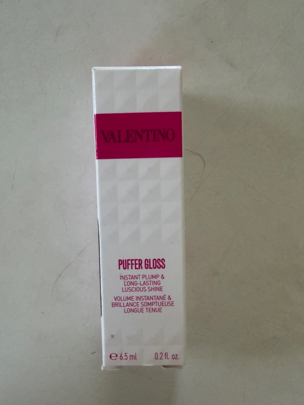 Valentino Puffer Gloss Lip Plumper – Hot Pink & White Packaging- New in box